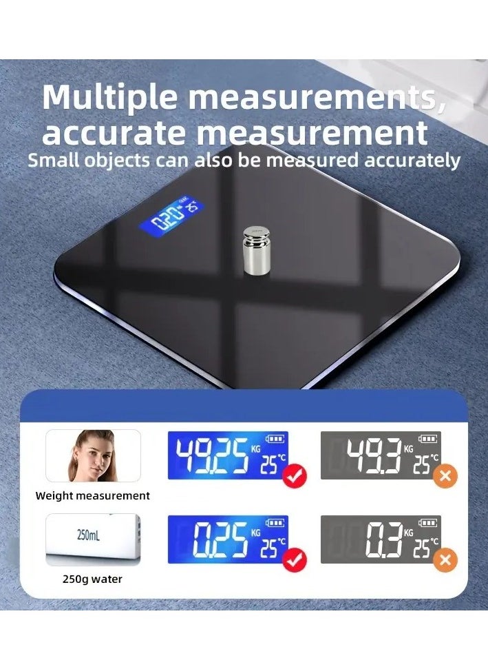 Accurate Digital Weight Scale with USB Charging – Sleek Smart Design for Home Fitness,Rechargeable Smart Body Scale – High-Precision Digital Display for Daily Weight Tracking