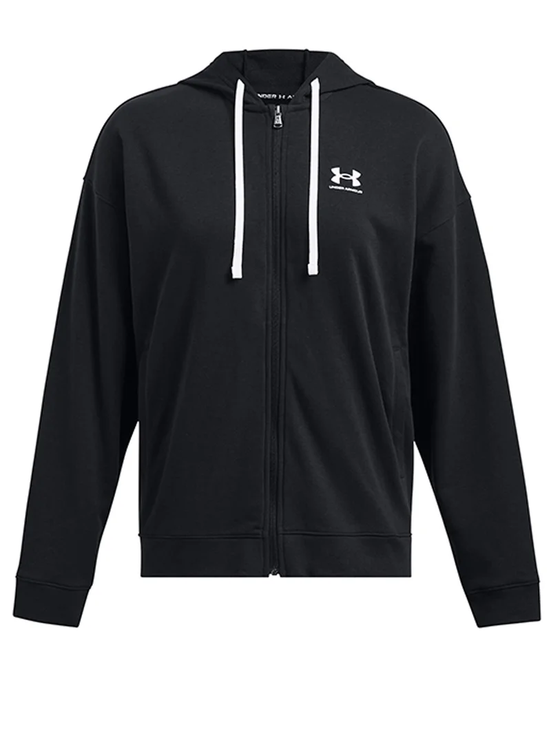 اندر ارمور Rival Terry Oversized Full Zip Hoodie