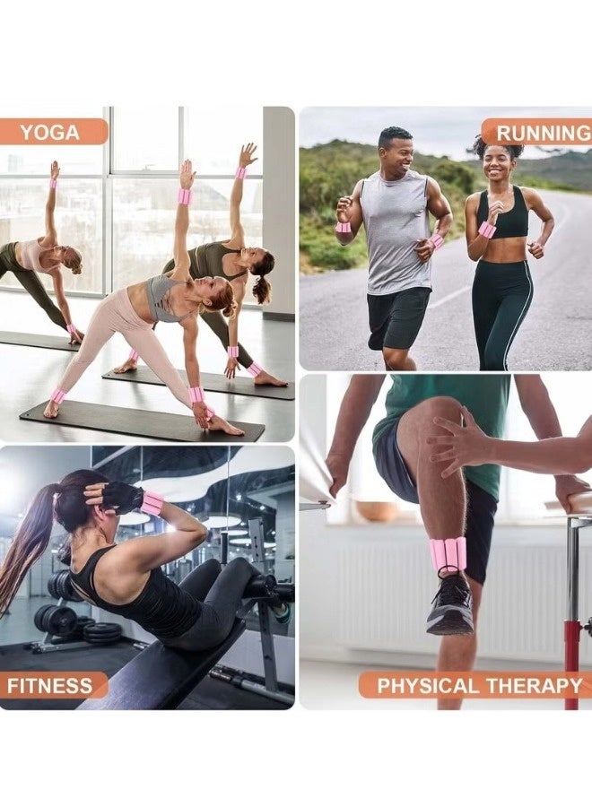 شيبشيب زوج واحد من أوزان الكاحل والمعصم للنساء والرجال، مجموعة أوزان الكاحل بوزن 0.45 كجم (0.22 كجم لكل وزن معصم) - Image 5