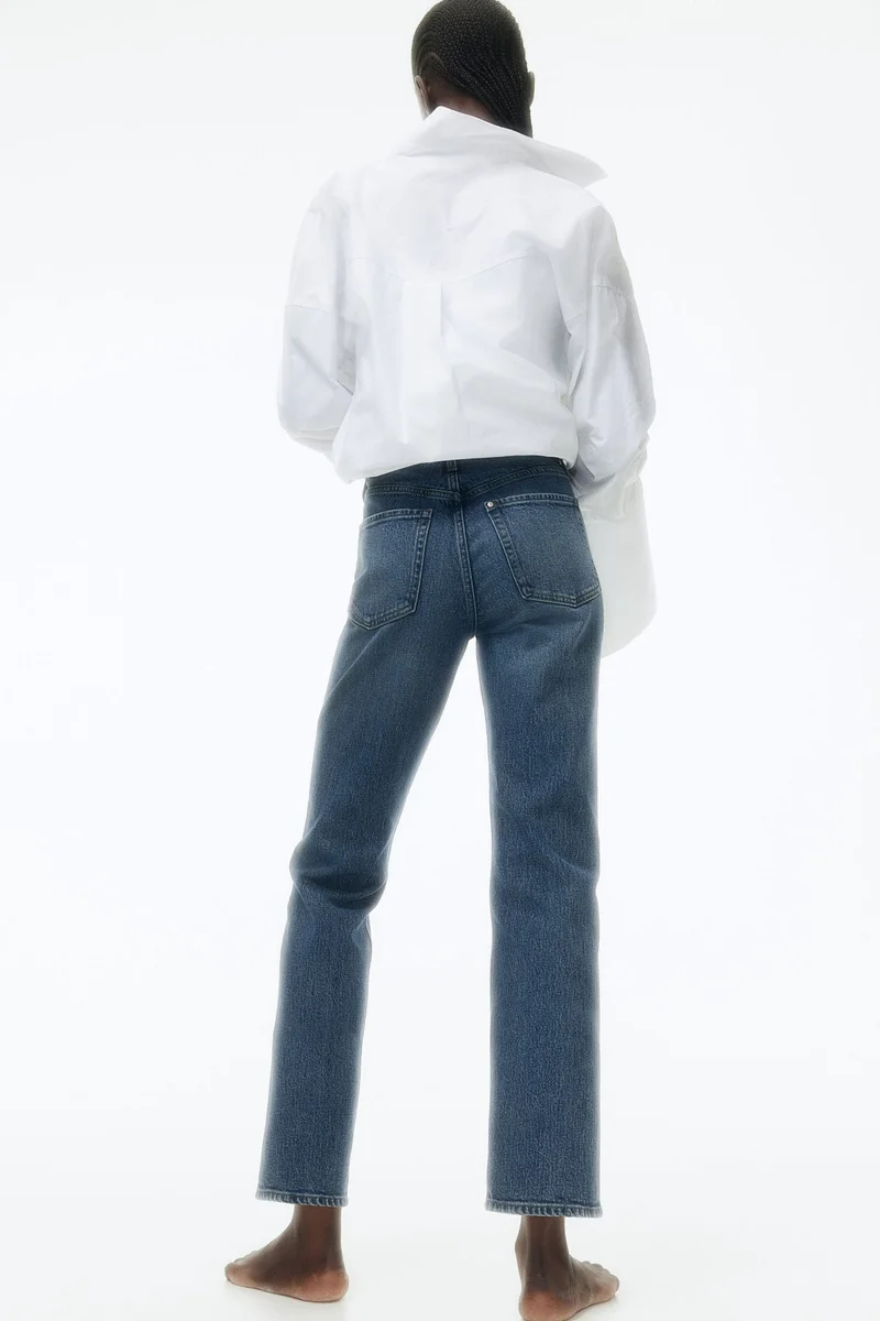 H&M Slim Straight High Ankle Jeans