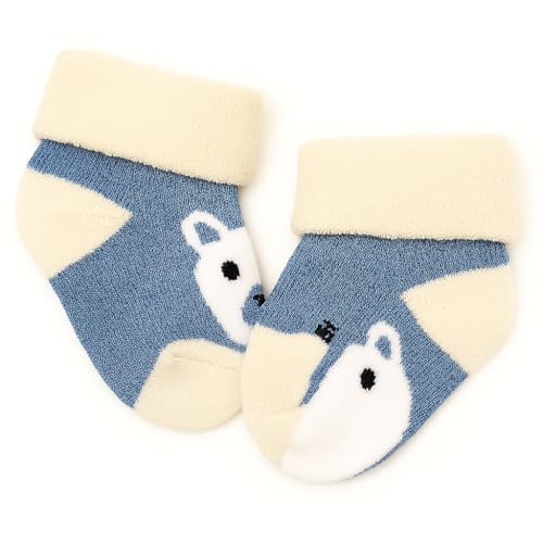 CUTEABLY Organic Cotton Baby Socks, Ankle Length, Mixed Colours, 0-12 Months (IN, Age, 6 Months, 12 Months, 2, Multicolour) - Image 5