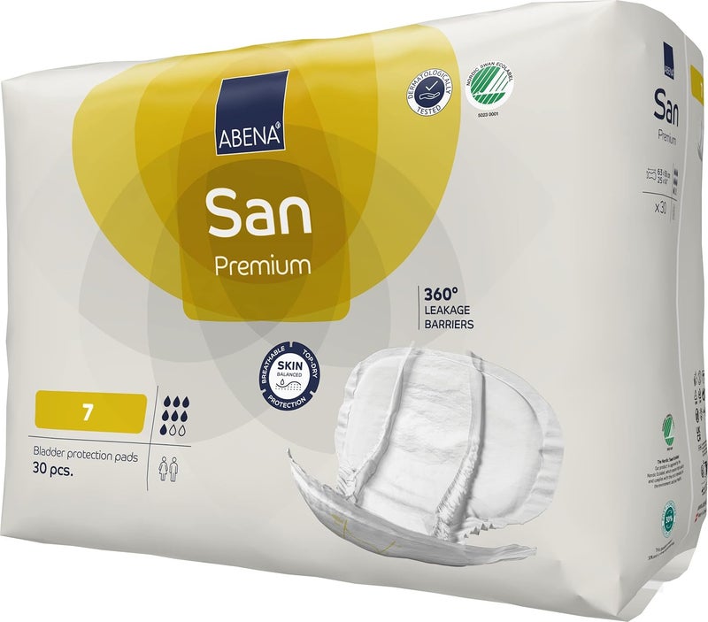 Abena San Premium Incontinence Pads Moderate Absorbency Sizes 4 to 7 Size 7 30 Count - Image 3
