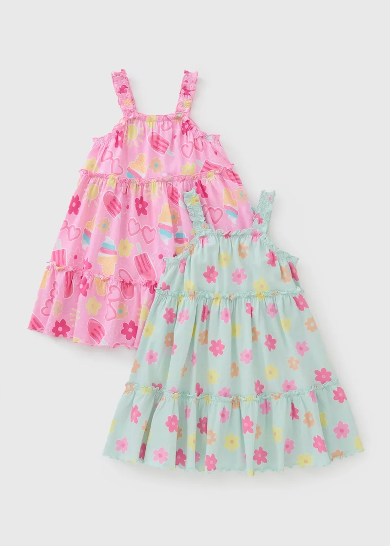 Matalan Printed Tiered Dress