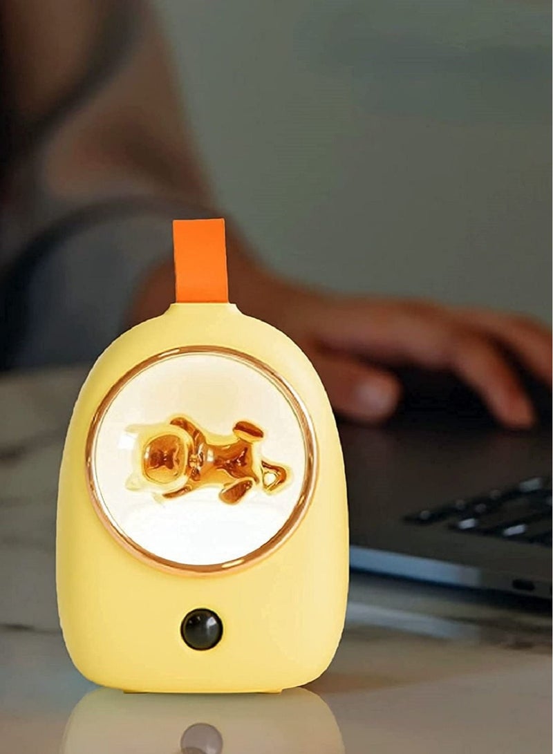 كابتن تيك مصباح ليلي للأطفال من قطعة واحدة مع مستشعر حركة ، هدية ليلي كهدية للأطفال البنات والأولاد هدية للأطفال الصغار ، مصباح ليلي محمول قابل لإعادة الشحن USB متغير اللون - Image 2