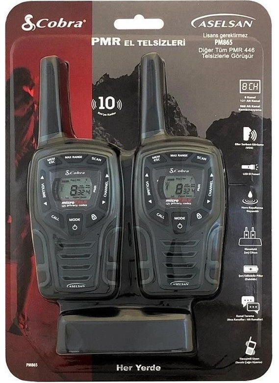 Cobra Marine - Handheld Radio Cobra PM865 (2 packs) 10KM - Image 1
