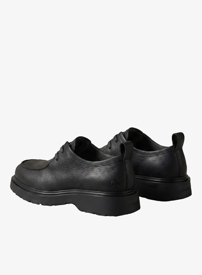 Calvin Klein  Leather Apron Toe Lug Lace-Up Shoes for Men | Best Price UAE