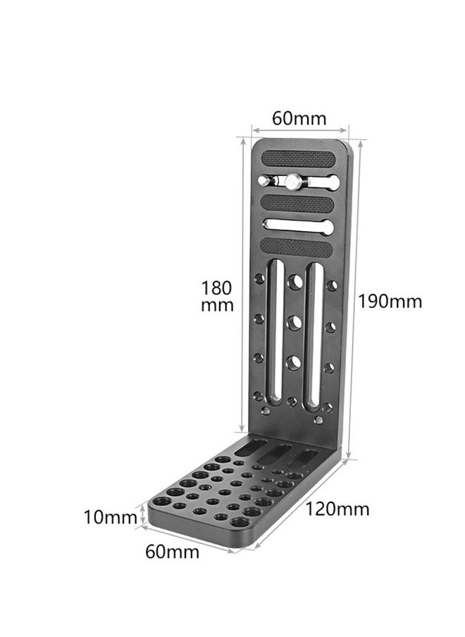 Generic - Universal L Camera Bracket with Quick Release Plate for DSLR Cameras - Vertical & Horizontal Switching for Canon, Nikon, Sony, DJI Osmo, Ronin, and Zhiyun Stabilizers & Tripods. - Image 1