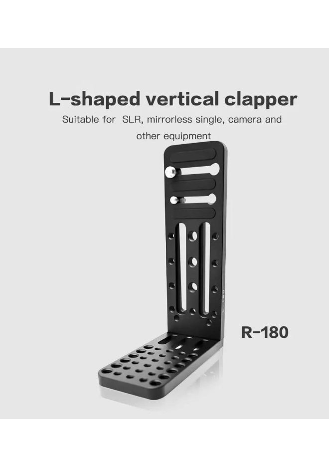 Generic - Universal L Camera Bracket with Quick Release Plate for DSLR Cameras - Vertical & Horizontal Switching for Canon, Nikon, Sony, DJI Osmo, Ronin, and Zhiyun Stabilizers & Tripods. - Image 1