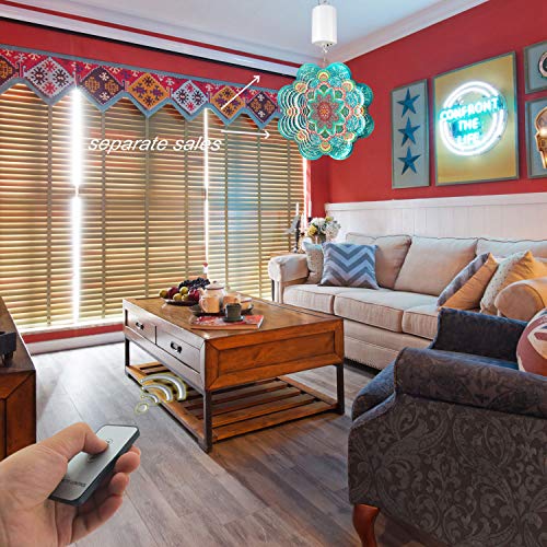 Fonmy Hanging Display Motor Rotating Motor w/ Remote Controller for Wind Spinner Hanging Decor Ornament Wind Chimes Battery Operated Motor-20 RPM Medium Speed - Image 2