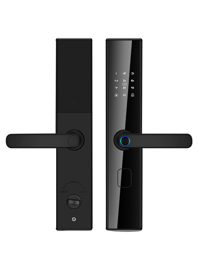 Smart  Lock Door Lock Smart Door Lock, Fingerprint Smart Door Lock, Electronic Deadbolt with 4 Ways Password, TUYA Control, Fingerprint and Key - Image 1