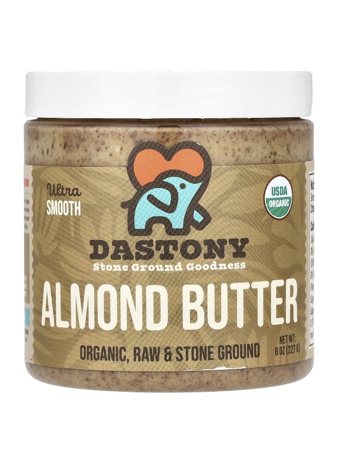 DASTONY Dastony, Organic Almond Butter, Ultra Smooth, 8 oz (227 g)  - Image 1