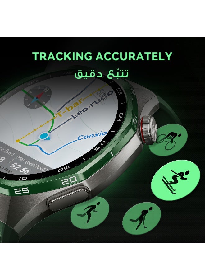 هواوي HUAWEI WATCH GT7 Pro 46mm Smart Watch, Upto 21 Days of Battery Life, Compatible with iOS & Android, ECG, Heart Rate Monitoring, 100+ Sports Modes, Titanium Alloy Case, EasyCross Strap, Yellow + FOC - Image 4
