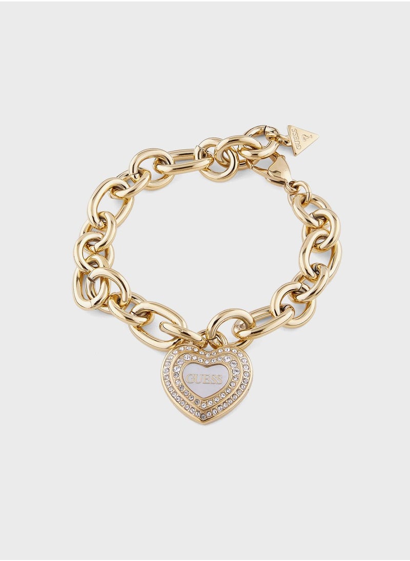 GUESS Big Hollow Heart Bracelet  - Image 1