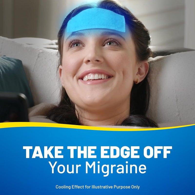 KOOL 'n' SOOTHE MIGRAINE Cooling Gel Sheets/ 4 Pack/Immediate Cooling Relief for Migraine & Severe Headache - Image 2