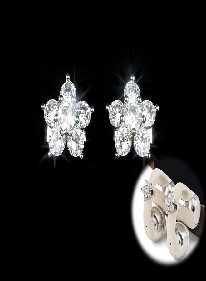 ريير مشابك أذن أنيقة ومزخرفة متوافقة مع أطراف سماعات Shokz OpenDots One - حلقات زركونيا لامعة فريدة من نوعها تجعل سماعات الأذن الخاصة بك مميزة (زوج) - Image 1