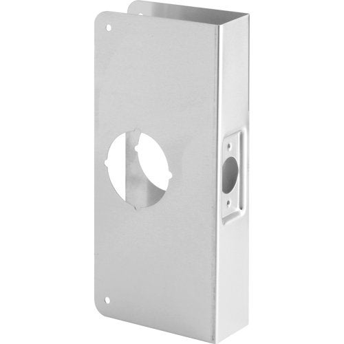 Prime-Line U 9551 Stainless Steel Lock and Door Reinforcement Plate for 1-3/4 In. Thick Doors, Stainless Steel Finish (Single Pack) - Image 1