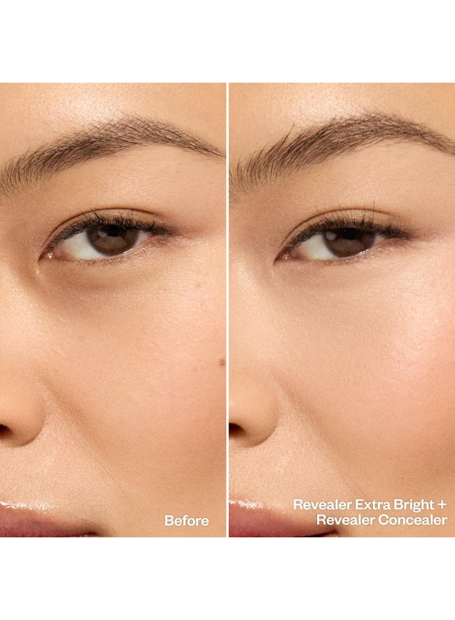 Kosas Revealer Extra Bright Color Corrector, Full Coverage Liquid Cream Under Eye Brightener, Makeup Base for Dark Circles Discoloration, Magic - Image 2