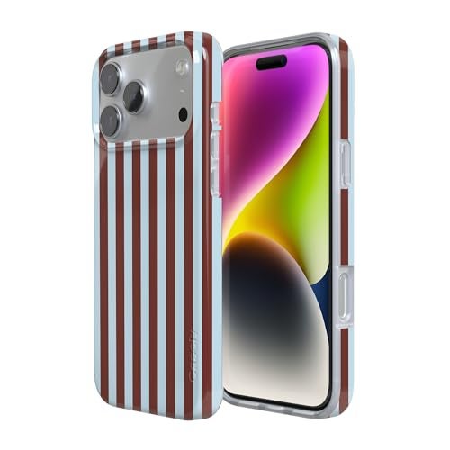 Casely iPhone 17 Pro Max Case | Sunday in Brooklyn | Blue Stripes | Compatible with MagSafe | Classic Ultra Slim Design - Image 2