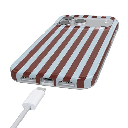Casely iPhone 17 Pro Max Case | Sunday in Brooklyn | Blue Stripes | Compatible with MagSafe | Classic Ultra Slim Design - Image 5