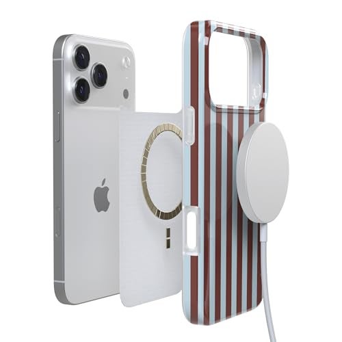 Casely iPhone 17 Pro Max Case | Sunday in Brooklyn | Blue Stripes | Compatible with MagSafe | Classic Ultra Slim Design - Image 4