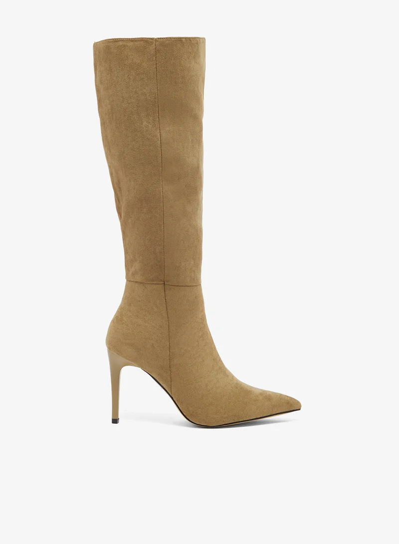 Casual Heeled Knee Boots