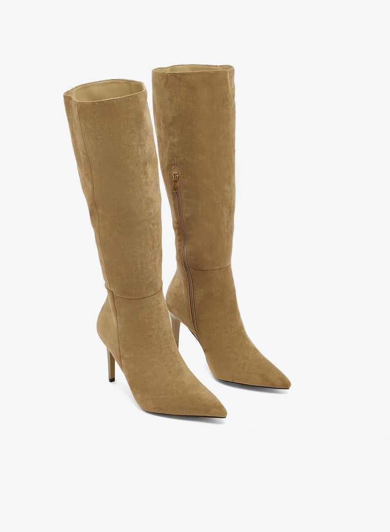 GLAMOROUS Casual Heeled Knee Boots - Image 4