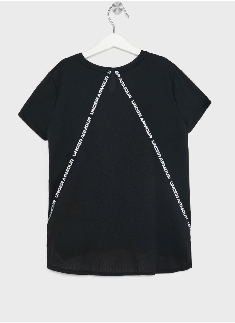 UNDER ARMOUR Girls' Knockout T-shirt  - Image 2