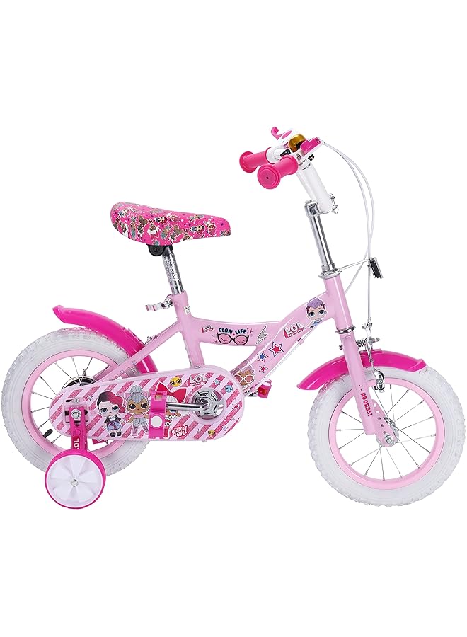 L.O.L. SURPRISE! 12 Inch Girls Bicycle For Kids Aged 4 To 6 Years Old Perfect For Outdoor Activity And Physical Exercise Pink & Fuchsia - Image 2