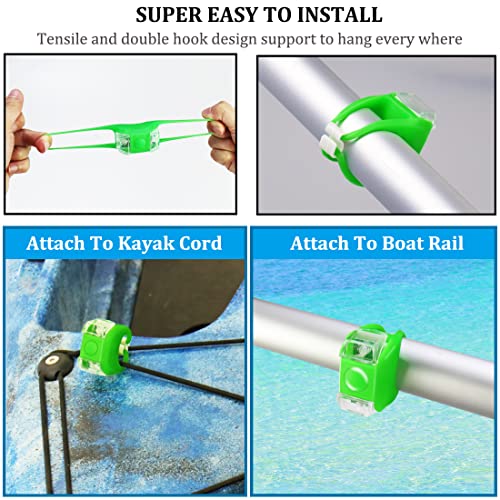 Botepon Marine Boat Bow Lights, Red and Green Led Navigation Lights, Kayak Accessories, Marine Safety Lights Battery Operated for Boat Pontoon Kayak Yacht Motorboat Vessel Dinghy Catamaran - Image 4