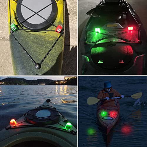 Botepon Marine Boat Bow Lights, Red and Green Led Navigation Lights, Kayak Accessories, Marine Safety Lights Battery Operated for Boat Pontoon Kayak Yacht Motorboat Vessel Dinghy Catamaran - Image 5