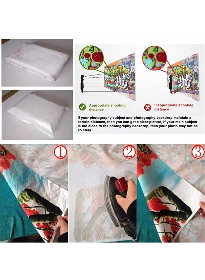 CYLYH 7x5FT Christmas Photography Backdrops Child Christmas Fireplace Decoration Background Xmas Party Background Christmas Fireplace Theme Backdrop for Photography Decor Booth Props D548 - Image 4