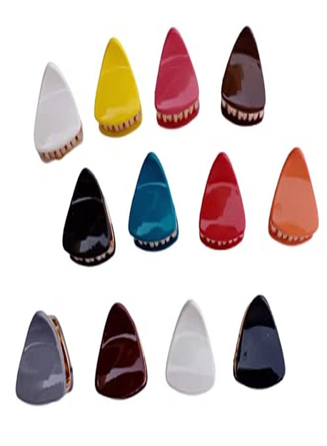 اس بي اس مشبك شعر صغير من البلاستيك SBS للنساء والفتيات (متعدد الألوان) عبوة من 12 قطعة - Image 1