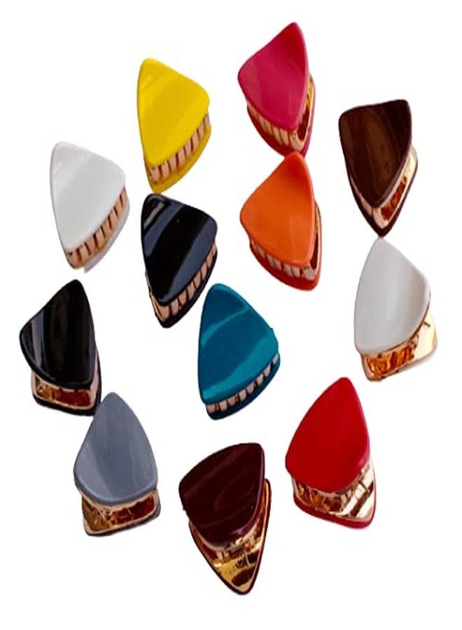 اس بي اس مشبك شعر صغير من البلاستيك SBS للنساء والفتيات (متعدد الألوان) عبوة من 12 قطعة - Image 3