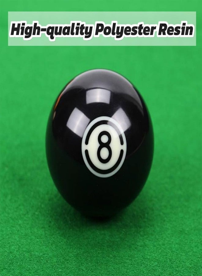 Sinkkuma Billiards 8 Cue Balls,2-1/4 Inch Billiard Ball,Regulation Size,Black 8 Pool Ball,Replacement Ball - Image 2