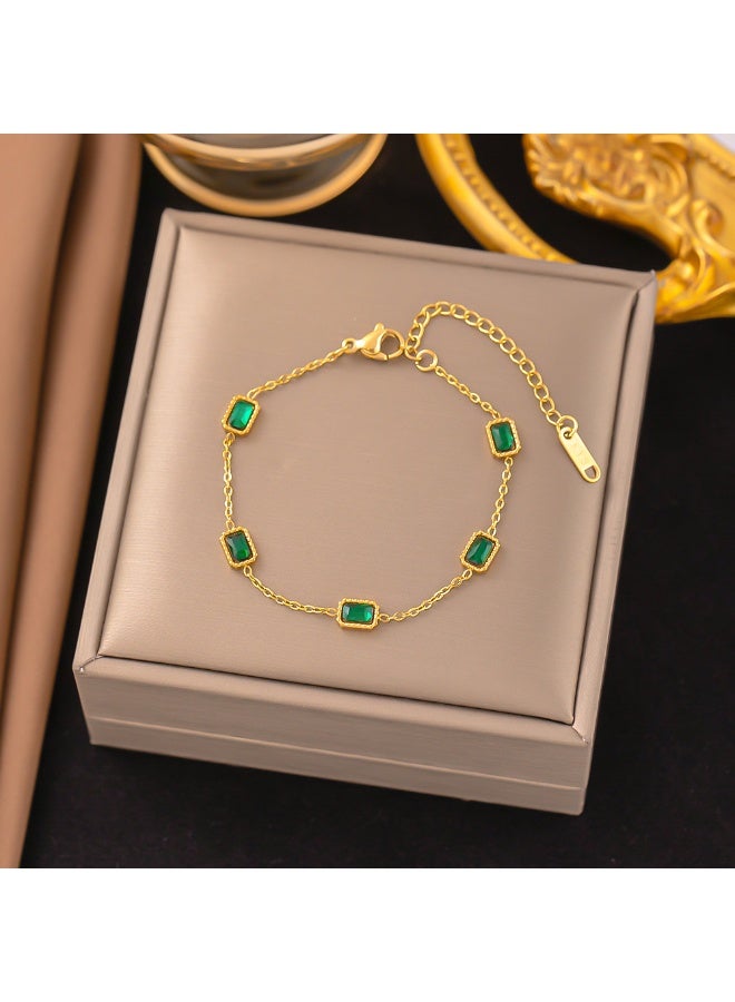 Ligant Gold Bracelet "Everyday Chic" - Luxury Modern Minimalist Chain for Women - Sophisticated Gold Plated Fashion Jewelry