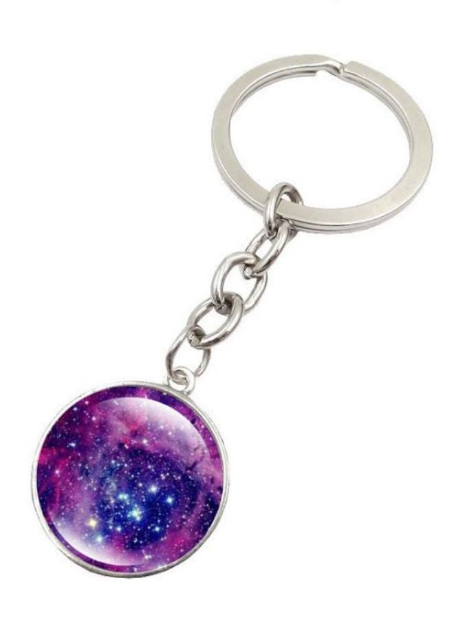 NIBEMINENT Galaxy Full Moon Pendant Keychain