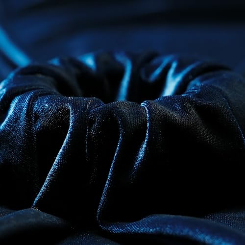 Ice Fabrics Stretch Velvet Fabric by The Yard - 60" Wide Soft Stretchy Fabric for Sewing Clothes, Apparel, Costume, Crafts - 90% Polyester 10% Spandex - Navy Blue - 1 Yard - Image 3