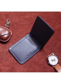 AL FASCINO AL FASCINO Leather Wallet for Men Mens Slim Wallet RFID Wallet for Men Slim Wallet for Men Brown Wallet Mens Minimalist Wallet Mens Wallet  - Image 5