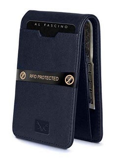 AL FASCINO AL FASCINO Leather Wallet for Men Mens Slim Wallet RFID Wallet for Men Slim Wallet for Men Brown Wallet Mens Minimalist Wallet Mens Wallet  - Image 1