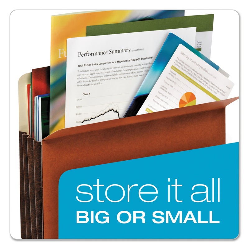 Pendaflex Globe-Weis/Pendaflex Tyvek File Pockets 3.5-Inch Expansion Letter Size 10-Count, Brown (63264) - Image 5