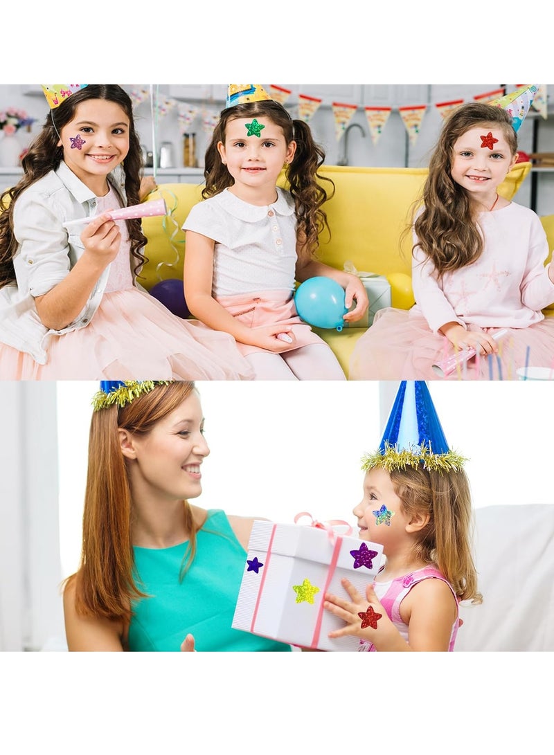 كيلا ملصقات النجوم، ملصقات رقائق معدنية لامعة للأطفال، 500 قطعة مقاس 1 بوصة، 8 ملصقات نجوم لامعة ملونة لمخطط الطلاب ولوازم مدرس الفصل الدراسي - Image 3