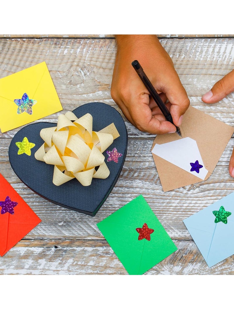 كيلا ملصقات النجوم، ملصقات رقائق معدنية لامعة للأطفال، 500 قطعة مقاس 1 بوصة، 8 ملصقات نجوم لامعة ملونة لمخطط الطلاب ولوازم مدرس الفصل الدراسي - Image 5