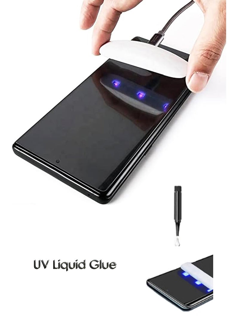 For Vivo V40e - UV Liquid Glue Full Curved Coverage Tempered Glass Screen Protector - Image 3