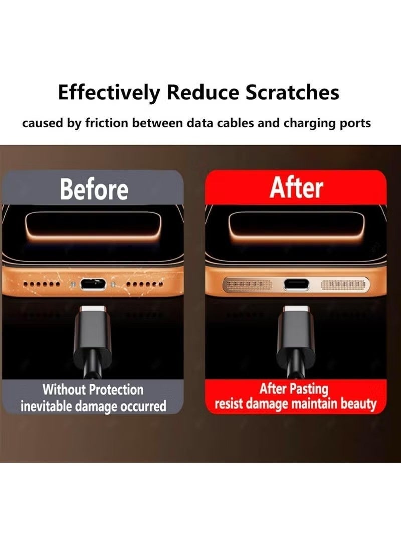 4PCS Mobile Phone Skin Stickers case for iPhone 17 Pro Max Earpiece Speaker Mesh Anti Dust Proof Adhesive Cover - Image 2