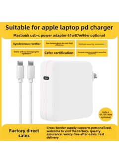 61W 87W 96W 140W For Apple Laptop Charger Macbook Power Adapter-Color:96W-Specifications:British Regulations