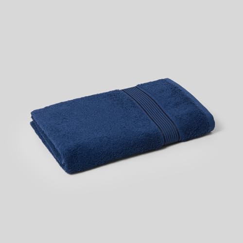 KOPA by Bianca D’Ross Quick Dry 100% Cotton Soft Terry Towels for Bath | Super Absorbent, Lightweight & Odor Free | 380 GSM | 1 Piece Bath Towel for Men/Women/Kids | 70 cms x 140 cms – Solid-Navy Blue - Image 2