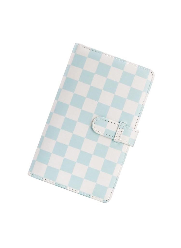 ZIKKON ZIKKON 2x3 inch Mini Photo Album 96 Photo Pocket Storage Album for fujifilm instax mini film used in Mini 12119 907099Liplay Evo Mini 3 Photo CardsTickets Business CardsBlue Checkboard  - Image 4