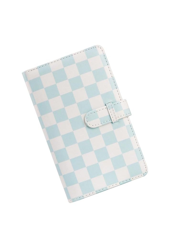 ZIKKON ZIKKON 2x3 inch Mini Photo Album 96 Photo Pocket Storage Album for fujifilm instax mini film used in Mini 12119 907099Liplay Evo Mini 3 Photo CardsTickets Business CardsBlue Checkboard  - Image 5