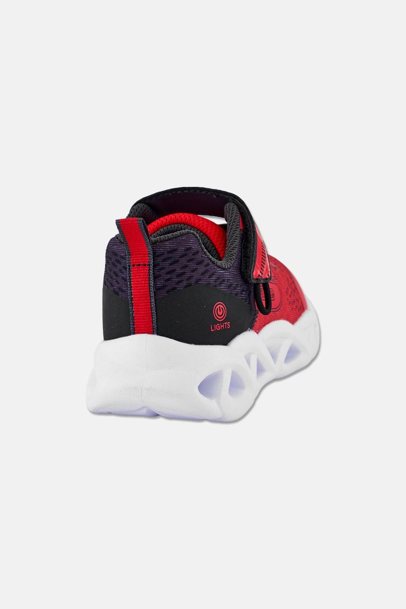SKECHERS Kids Boy Twisty Bright 2,0 Velcro Closure Shoes, Red - Image 2