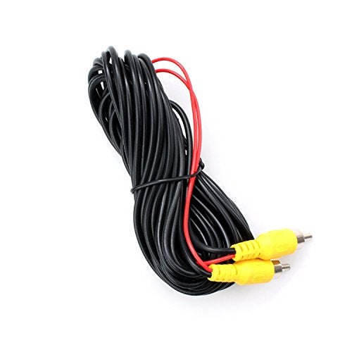DALLUX Backup Camera RCA Video Cable,CAR Reverse Rear View Parking Camera Video Cable with DC Power Cable & RCA Connector, DC Power Adapter, Cable Clip (33FT/10 Meters) - Image 5